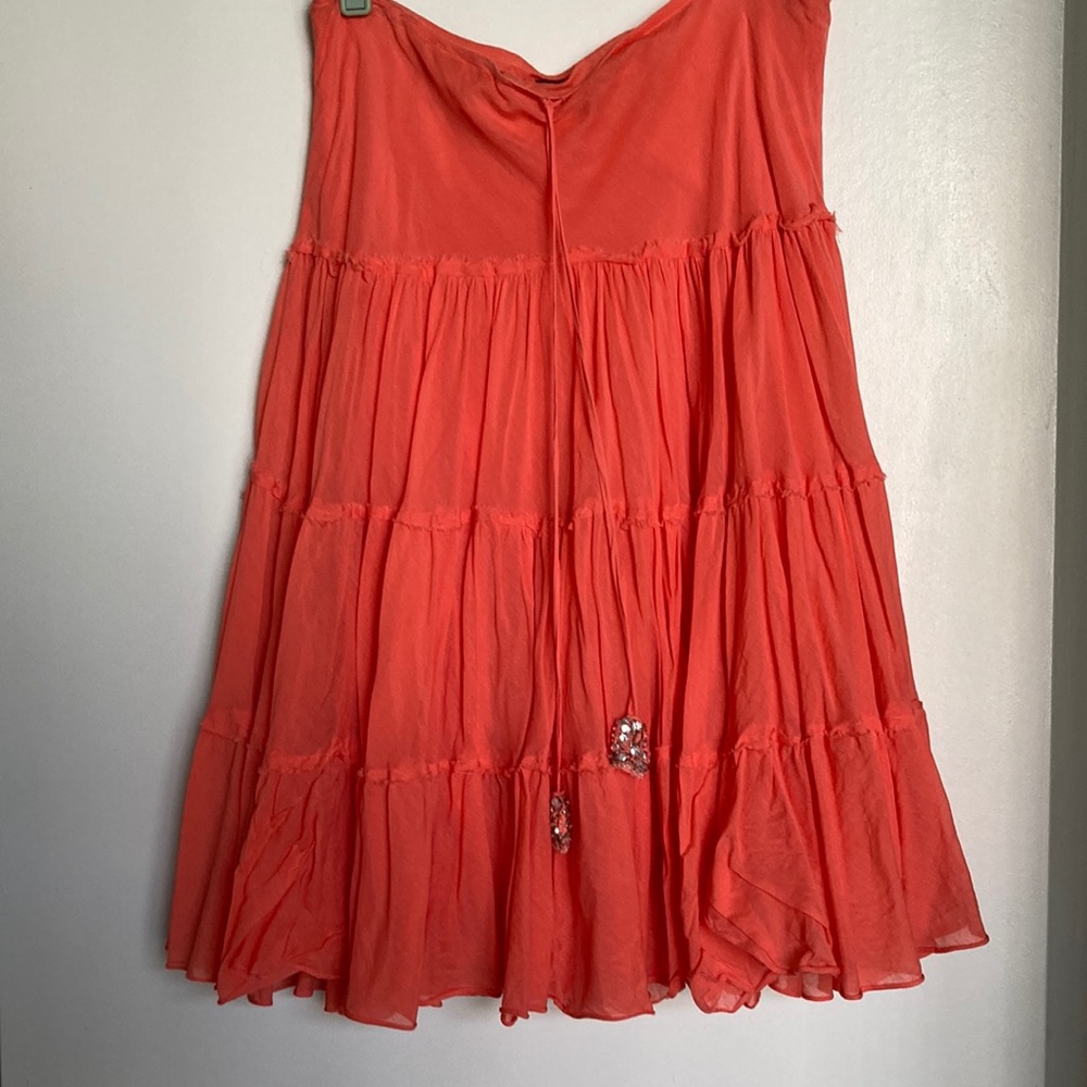 EXPRESS flare Coral colored skirt. Size small. 26” in length.